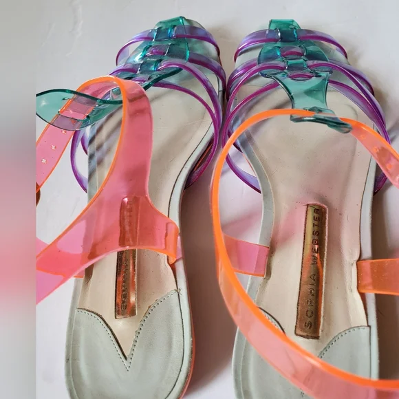 Sophia Webster Violetta Jelly Sandals Size 38 - Picture 5 of 6